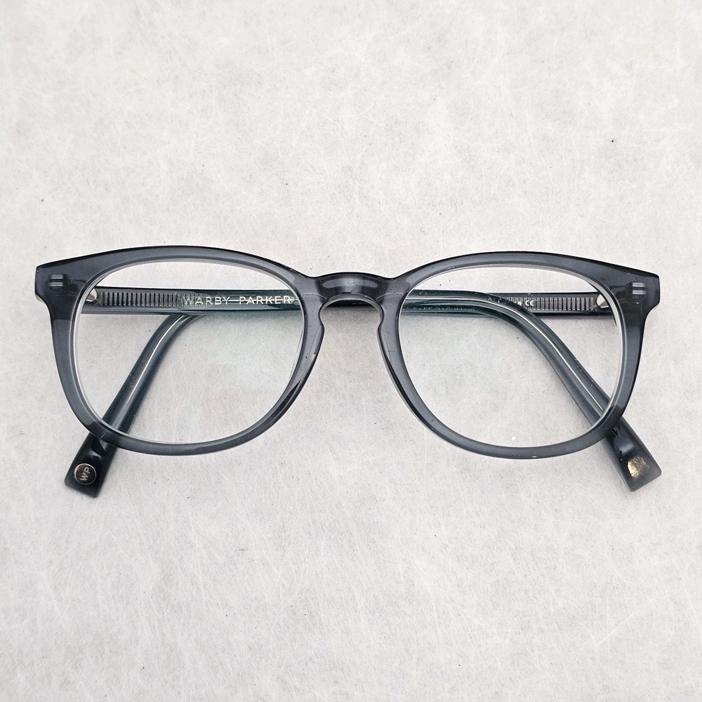 Warby Parker Lyle 370 Crystal Blue Wayfarer Eyeglasses Frames 47-18 140 Designer
